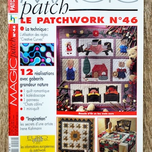 Magazine Magic patch 46, patchwork magazine, patchwork patroon, naai patroon, naai magazine, patchwork plaid, gouden gesp