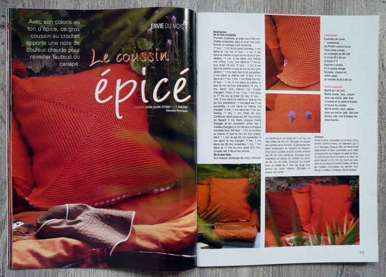 Magazine IDEES / Créations vitaminées pour la rentrée, magazine loisirs créatifs, magazine couture, patron couture, patron broderie, tricot image 4