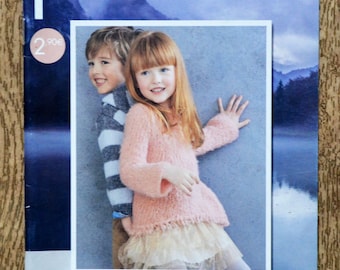 Mini magazine Phildar 650 / 8 children's models, knitting catalog, knitting pattern, children's knitting, striped sweater, children's sweater, children's cardigan