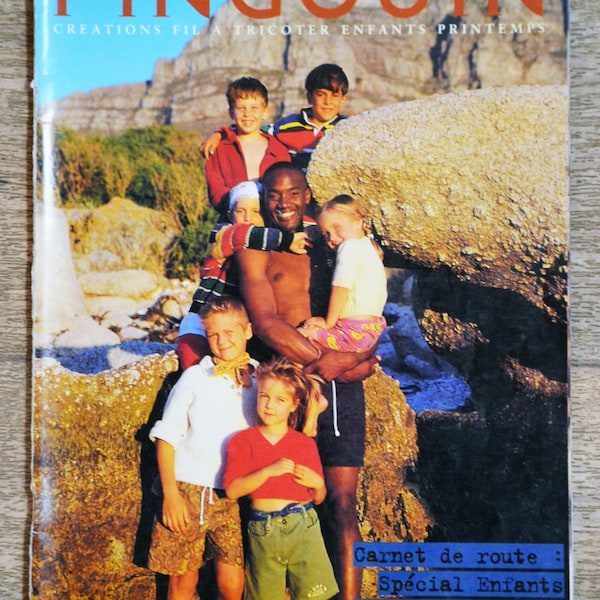 Children's/spring special penguin magazine, vintage knitwear, child knitwear, knit pattern, knitting explanations, knitting magazine