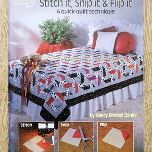 Stich it booklet, snip it & flip it / A quick-quilt technique, patchwork pattern, patchwork plaid, patch blanket