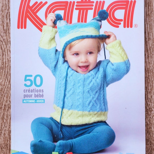 Magazine tricot Katia 74 / layette automne-hiver, magazine tricot, catalogue tricot, explications tricot, revue tricot, layette, chaussons