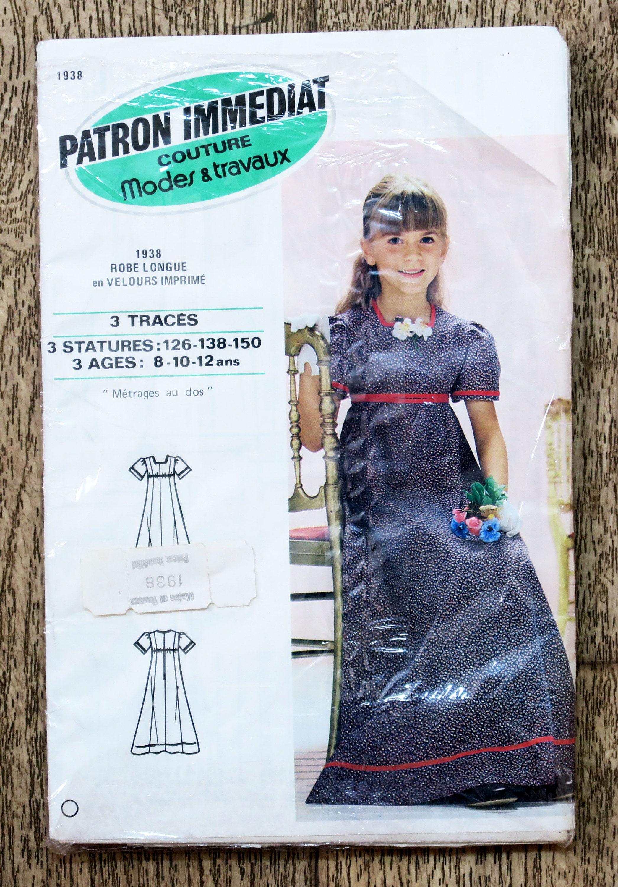Lot De 5 Patrons De Couture Vintage Modes Et Travaux - Patron Immédiat, Occasion