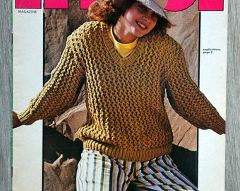 All knitting 201 magazine, knitting catalogue, vintage knitting, knitting pattern, women's knitting, women's sweater, vintage sweater, crochet pattern