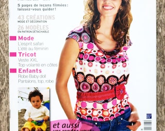 Revista hecha a mano paso a paso de agosto de 2007 (307), revista de costura, revista de tejido, patrón de costura, patrón de vestido, patrón de tejido, túnica