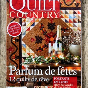 Quilt Country Magazine 15 / Vakantiegeur, patchworkmagazine, naaimagazine, patchworkpatroon, patchworkdeken, kerstpatch