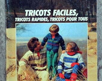 Magazine Phildar Mailles / Tricots faciles, tricot vintage, catalogue tricot, catalogue Phildar, tricot femme, tricot homme, tricot femme