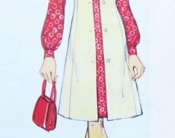 Sleeveless coat pattern / Sewing pattern 22 needle club, sewing pattern, vintage pattern, coat pattern, long coat