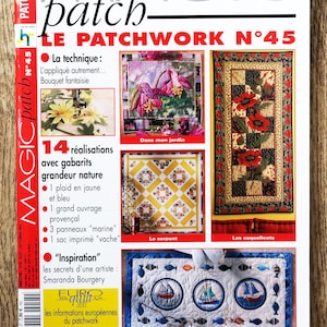 Magic patch 45 magazine, patchwork magazine, patchwork patroon, naai patroon, naai magazine, patchwork plaid, wandpaneel