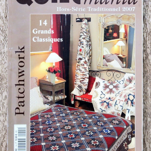 Quiltmania Magazine / HS Traditionnel 2007, patchwork magazine, sewing magazine, spring patch, sewing blanket, patchwork pattern