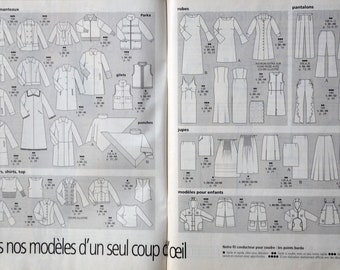 Magazine Burda de novembre 2000, patron couture, patron Burda