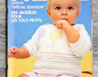 Phildar Mailles 99 Magazine / Layette, vintage knitting, Phildar catalog, knitting magazine, knitting catalog, baby knitting, knitting pattern