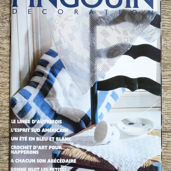 Penguin magazine special decoration 146, knitting catalog, knitting magazine, crochet magazine, crochet decoration, alphabet embroidery