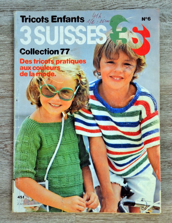 Magazine tricot 3 Suisses Enfants 6 Collection 77 catalogue tricot tricot vintage tricot enfant pull enfant pull vintage Etsy Canada