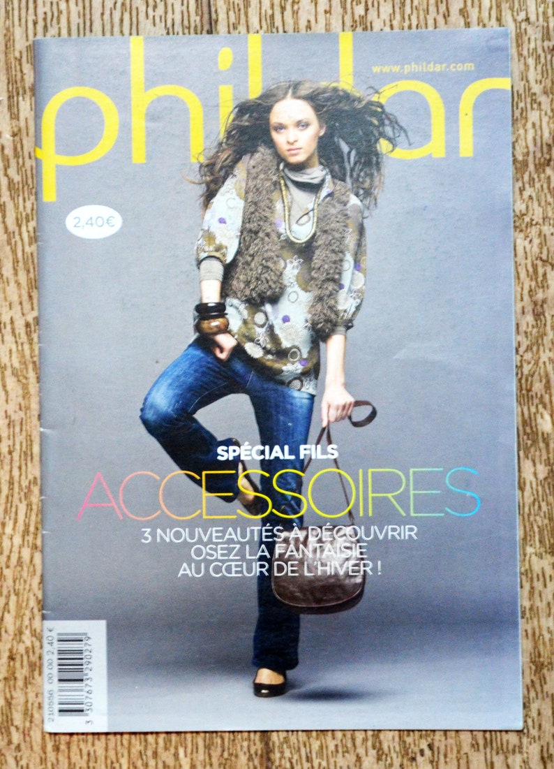 Mini magazine Phildar spécial accessoires, catalogue tricot, patron tricot, tricot hiver, accessoires tricotés, accessoires hiver, gilet image 1