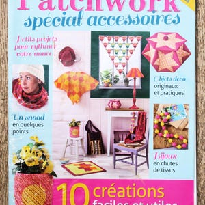 Practical Patchwork Magazine / Speciale accessoires, patchwork magazine, patchwork patroon, patchwork bloempot, stoffen ketting