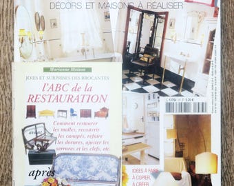 Marianne Home Magazine / februari 2004, gör-det-själv-tidning, tidning för kreativa hobbyer, lapptäcksmönster, restaureringstekniker