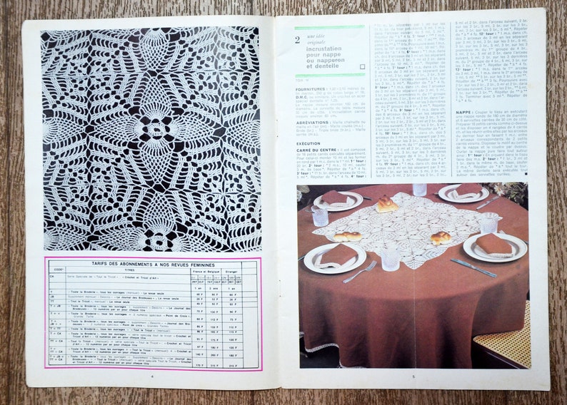 Magazine Tout le tricot / Le crochet et le tricot d'art 40, magazine crochet, crochet vintage, décoration au crochet, patron crochet image 6