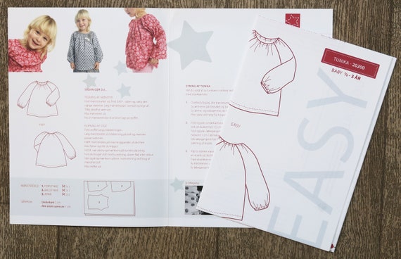 Tunic Top - Minikrea - Pattern - 6mo-3years Tunic Top - Minikrea - Pattern - 6mo-3years