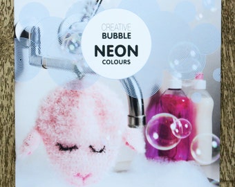 Crochet magazine Creative Bubble / Neon colors, crochet catalog, crochet pattern, crochet sponge, crochet animals, decoration