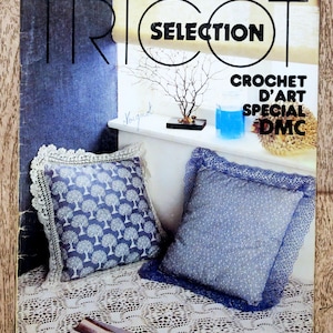 Magazine Tricot Sélection 3 DMC special art crochet, crochet magazine, vintage crochet, crochet decoration, crochet pattern