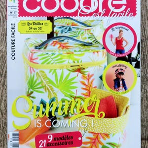 Magazine Coudre c'est facile 57, patron couture, technique couture, revue couture, coudre sac, patron poupée, top femme, tunique femme