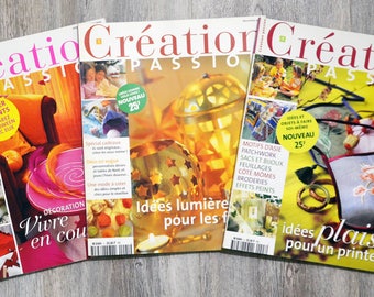 Lot de 3 magazines Création Passion