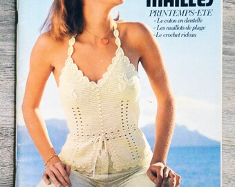 Catalogue Phildar n°203 - Fiche Modèle tricot 12 Bonnet Valério
