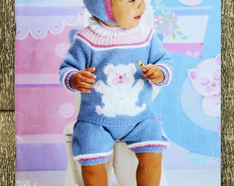 Magazine Anny Maille 44 / Layette, knitting magazine, knitting pattern, baby knitting, children's knitting, vintage knitting, vintage layette, baby sweater