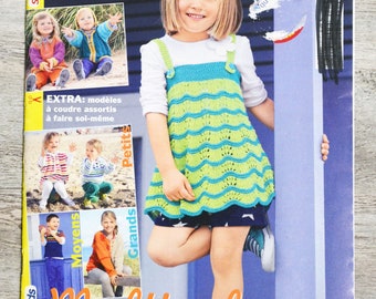 Magazine Sandra Kids 1 / Mailles pour les enfants , catalogue couture, couture enfant, patron couture, patron tricot, patron crochet