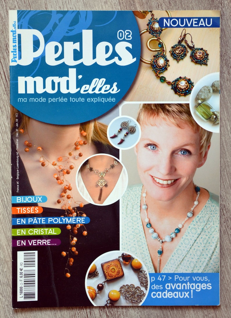 Magazin Perles Mod'elles 2, Magazinkreation von Schmuck, Perlenschmuck, Perlenschmuck, Perlenring, Perlenkette Bild 1