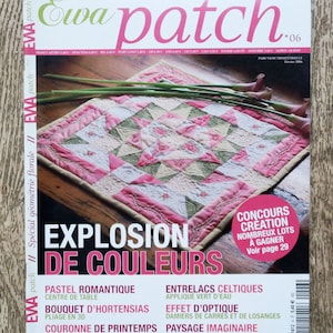 Ewa Patch Magazine 06 / Explosion of Colors, patchwork magazine, patchwork pattern, patchwork blanket, patchwork magazine, patchwork bag
