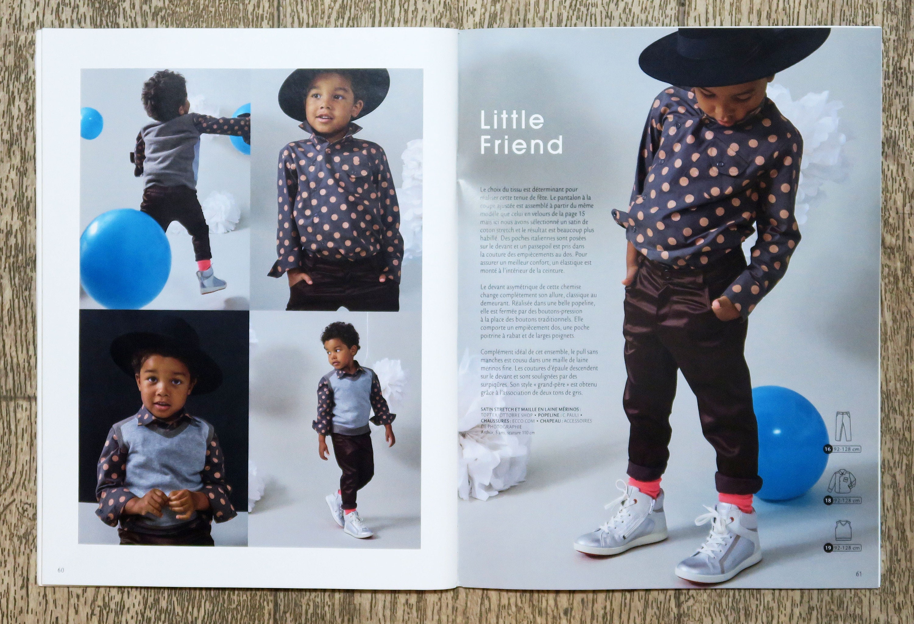 Magazine Patrones Infantiles Nº8 - 32 Patrons Couture Enfants (fille, Garçon, Bébé) - Taille 1 à 12 Ans, Tutoriels Inclus
