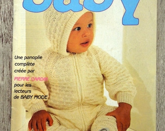 Magazine Baby Mode 59 / Bonjour l'hiver, knitting magazine, knitting pattern, vintage knitting, baby knitting, baby knitting, baby dress, baby sweater