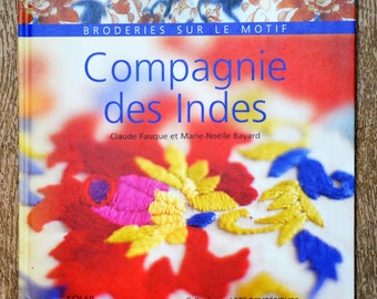 Buch Compagnie des Indes, Stickerei auf dem Muster, Stickerei Buch, traditionelle Stickerei, Stickerei, Patronat Stickerei, Kreuzpunkt