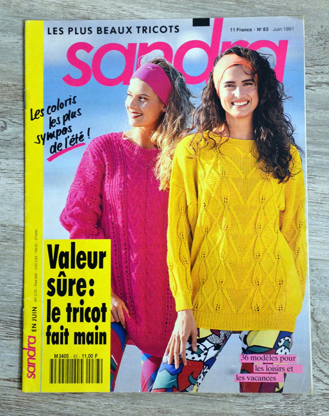 Pull col rond maille anglaise, jaune pâle