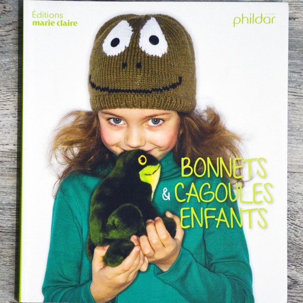 NEUF / Livre Bonnets & cagoules enfants, livre de tricot, accessoires tricotés, patron tricot, tricot enfant, accessoires hiver