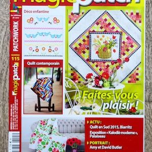 Magic patch magazine 115, patchwork magazine, patchwork patroon, naai patroon, naai magazine, patchwork plaid, patchwork quilt