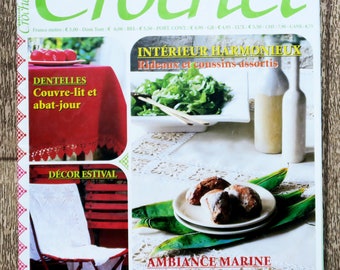 Magazine Idéal Crochet 7H, catalogue crochet, patron crochet, pull en crochet, napperon au crochet, couvre-lit en crochet, abat-jour