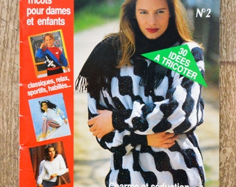 Magazine tricot Modèles création 2, magazine tricot, catalogue tricot, pull femme, explications tricot, tricot enfant, tricot vintage