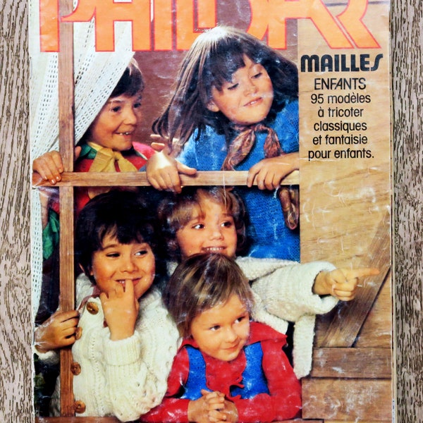 Magazine Phildar mailles 38, catalogue Phildar, magazine tricot, tricot vintage, tricot enfant, châle en crochet, gilet enfant, robe tricot