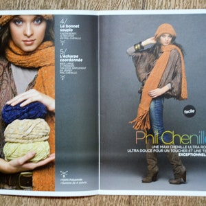 Mini magazine Phildar spécial accessoires, catalogue tricot, patron tricot, tricot hiver, accessoires tricotés, accessoires hiver, gilet image 4