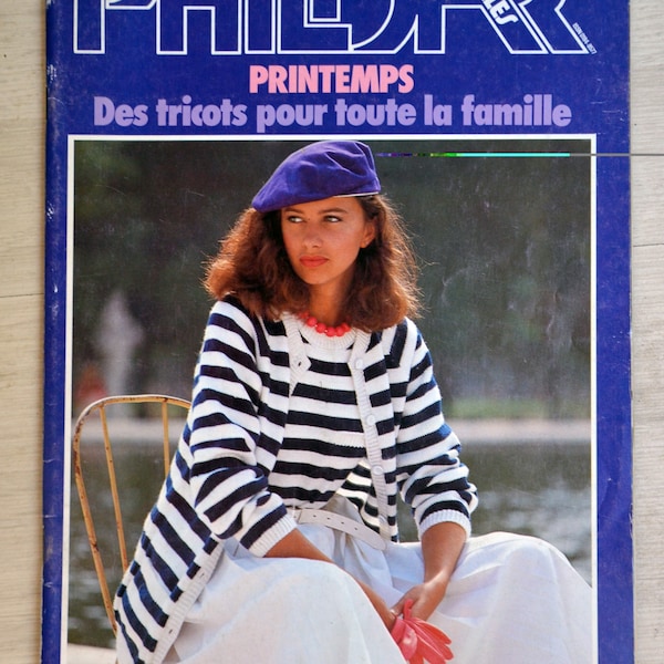 Magazine Phildar mailles 72 / Printemps, catalogue tricot, magazine tricot, catalogue Phildar, tricot vintage, tricot femme, pull vintage
