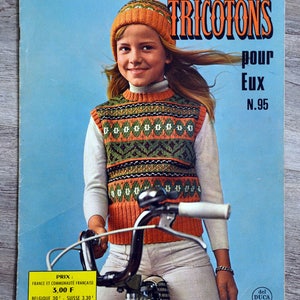 Knitting magazine for them 95, knitting magazine, crochet magazine, vintage knitting, child knitting, vintage pattern, vintage sweater