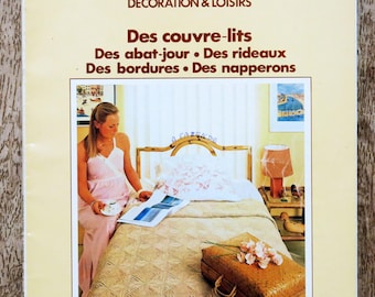 Phildar decoration and leisure magazine 3, Phildar catalog, crochet pattern, crochet decoration, vintage crochet, crochet bedspread