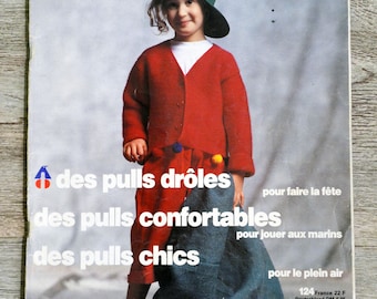 Catalogue Vintage De Laine Et Tricot Pingouin N°124 - Printemps-été 1990, Pour Enfants