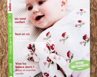 Magazine Idéal Layette 162, catalogue tricot, patron tricot, tricot bébé, layette en tricot, tricot été, combinaison bébé, robe bébé