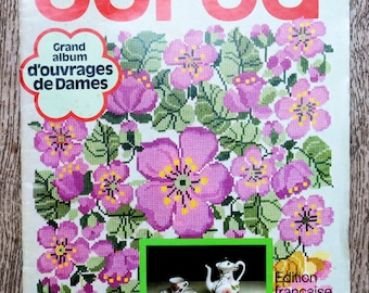 Magazine Burda / Grand album d'ouvrages de dames 239, magazine vintage, magazine broderie, technique tapisserie, magazine tricot, crochet