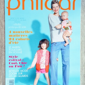 Phildar Pitchoun Magazine 103 / Spring-Summer 2014, knitting magazine, knitting catalog, children's knitting, Phildar knitting, children's sweater