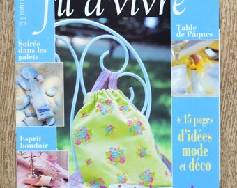 Magazine De fil en aiguille numéro spécial fil à vivre 1, magazine broderie, grilles broderie, revue broderie, magazine point de croix